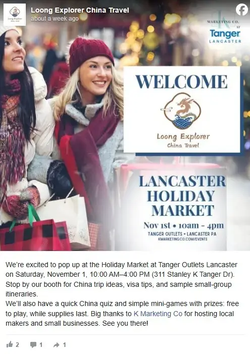 Facebook post preview